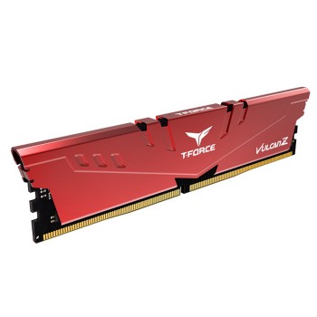 Team T-Force Vulcan Z Red 16GB 1x16GB 3200Mhz CL16 DDR4 Gaming Ram (TLZRD416G3200HC16F01)