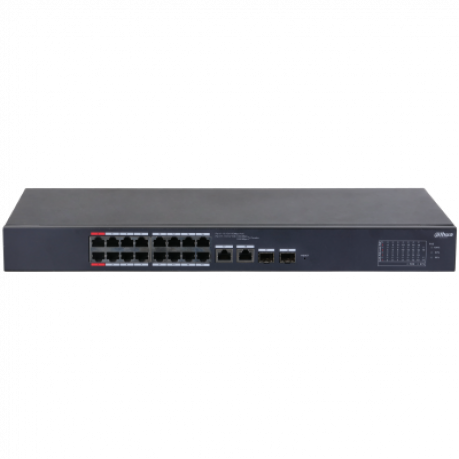 DAHUA CS4218-16ET-240 16 PORT 16XFE-2XGE-2XGE/SFP YÖNETİLEBİLİR 240W POE SWİTCH